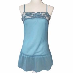 Vintage 90s Lace Babydoll Slip Dress🦋